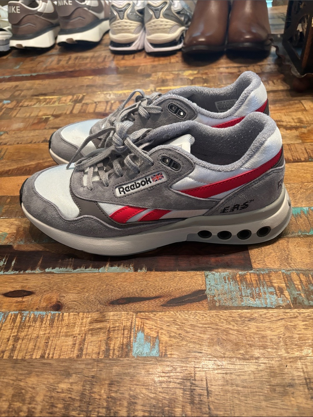 Brand New Women’s Reebok ERS World SZ 6.5 Red/Grey/White MSRP $120